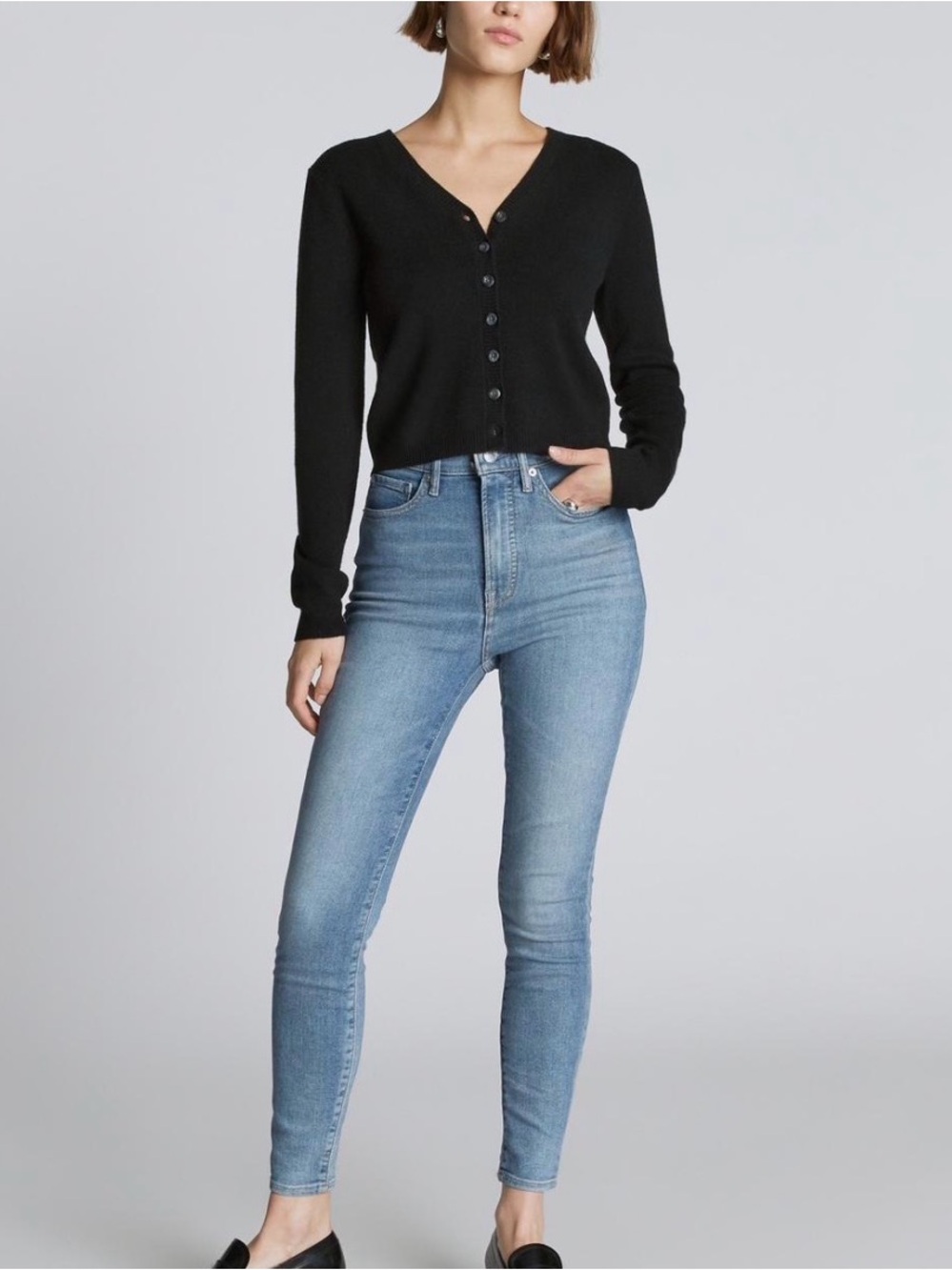 Everlane Light Blue The Way High-Rise Skinny Jeans